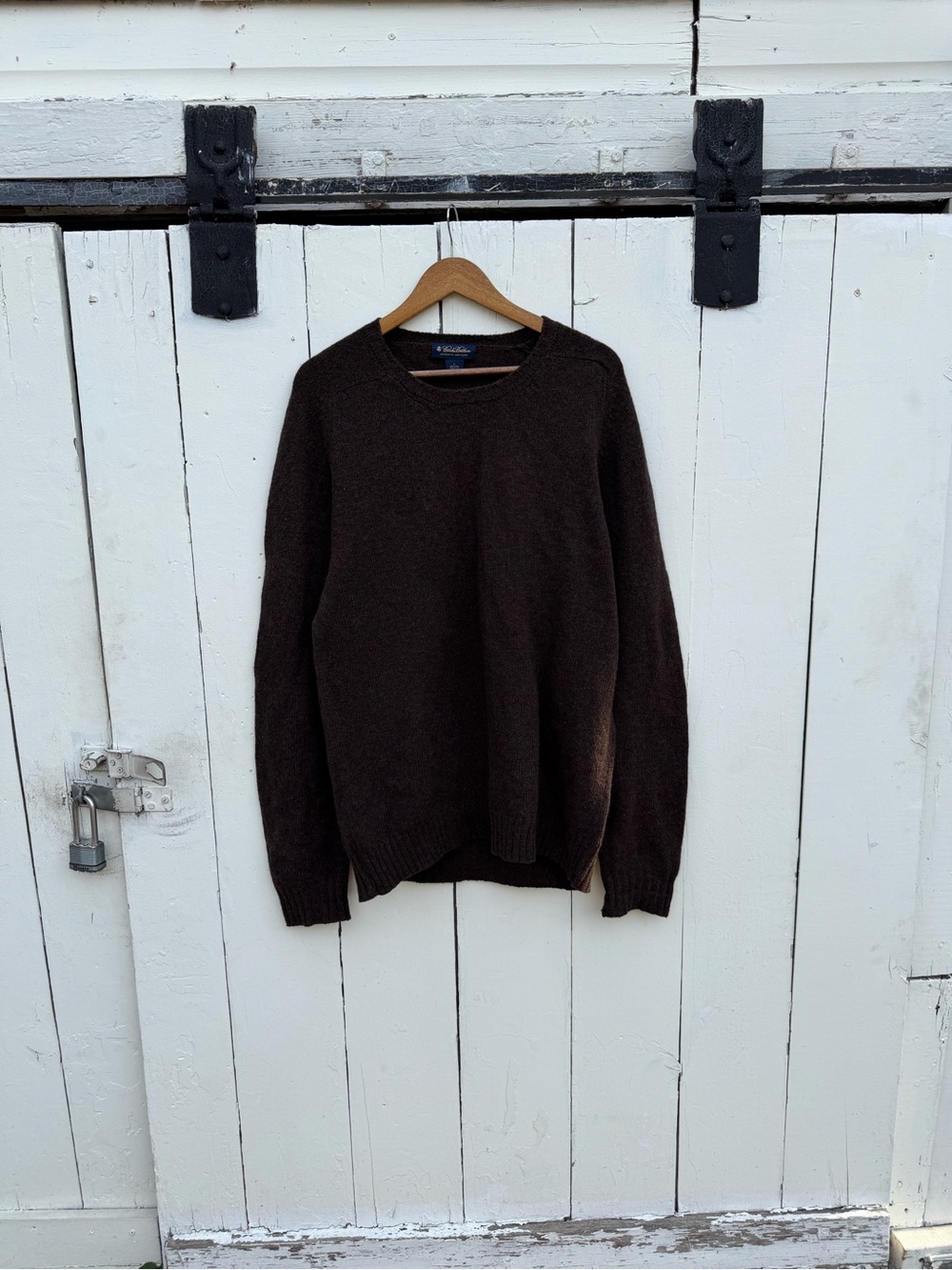 Brooks Brothers Brown Crewneck Knit Sweater
